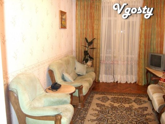 Dvuhkomnatnayakvartira - (60 sq. m.), Located - Apartments for daily rent from owners - Vgosty